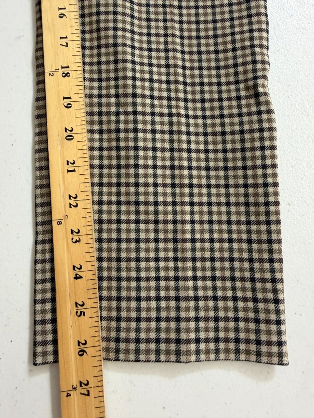 Zara Woman Plaid Ankle Pants Size M Cropped Slim Stretch Trousers Office NWT - Picture 7 of 8
